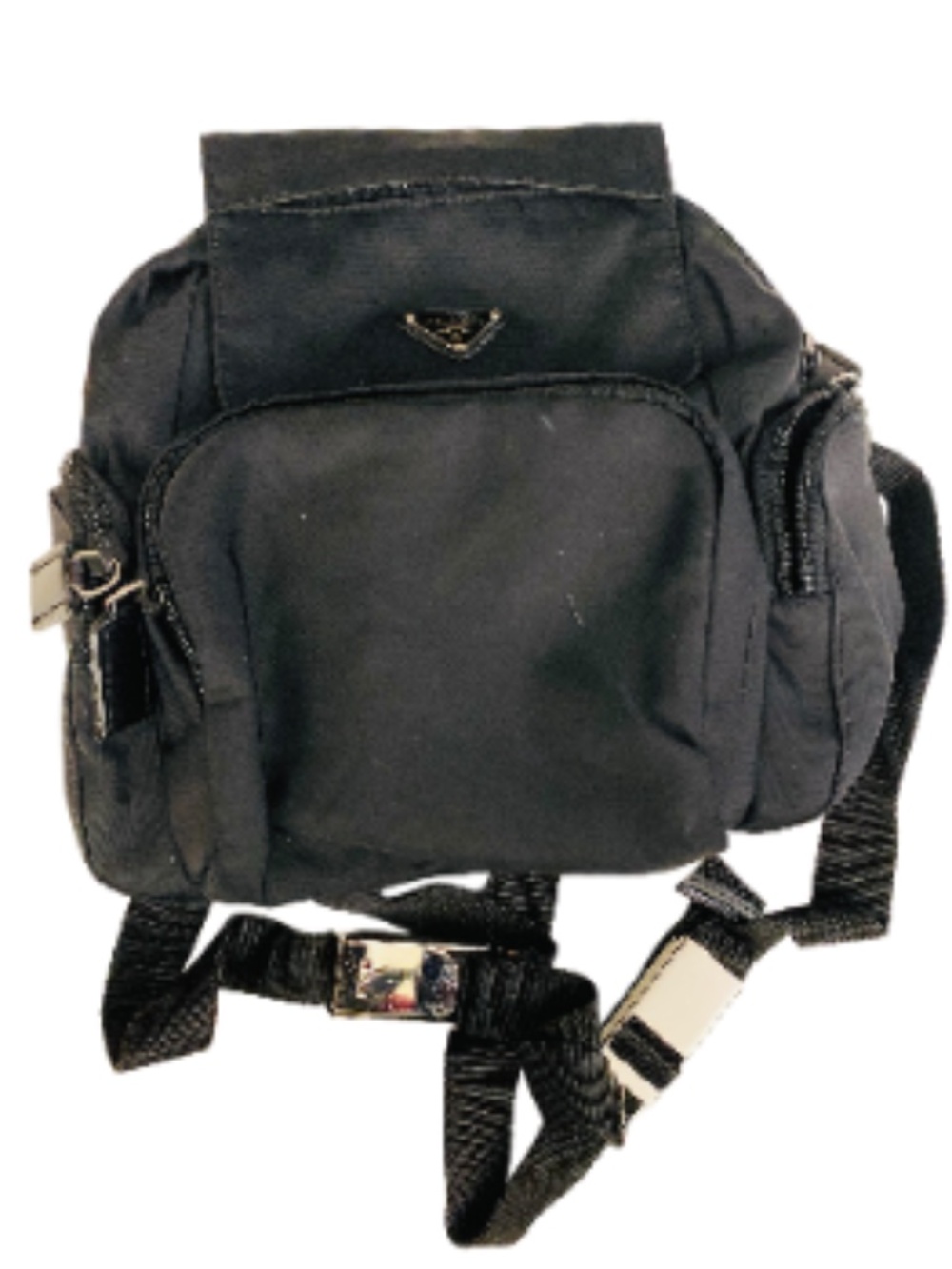 Prada Nylon Tessuto Mini Backpack Black